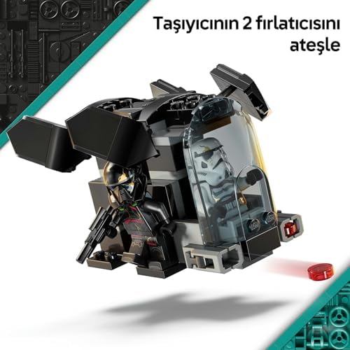 Death Trooper ve Night Trooper Savaş Paketi 75412-6 Yaş ve Üzeri Kız ve Erkek Çocuklar için 4 Minifigür İçeren Yaratıcı Oyuncak Yapım Seti, Doğum Günü Hediyesi Fikri (119 parça) - Görsel 3