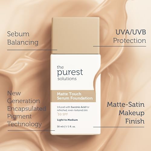 The Purest Solutions Sebum Dengeleyici & Matlaştırıcı Serum Fondöten SPF 50, 30 Mililitre – Açık/Orta Ton - Görsel 2