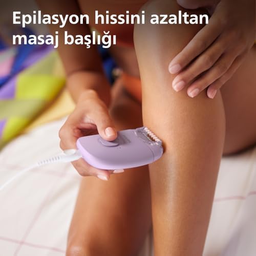 Alternative view of Epilasyon Cihazı, Taşınabilir Kompakt Tasarım, Hassas Bölge ve Masaj Başlığı, Yıkanabilir, 4 Haftaya Kadar Pürüzsüzlük, Lila Renk, BRE237/05