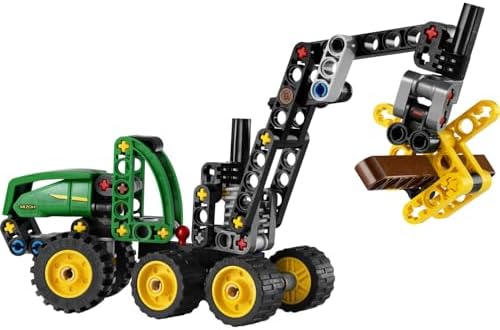 Alternative view of Deere 1470H Tekerlekli Orman Makinesi 42218 – 7 Yaş ve Üzeri Kız ve Erkek Çocuklar için Çalışan Kepçe ve Kütük İçeren Yaratıcı Oyuncak Yapım Seti, Eğlenceli Hediye Fikri (117 Parça)