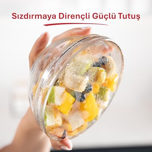 Streç Film 15 metre, Şeffaf Gıda Saklama Streci BPA İçermez, Koku Hapsi, Kapak Görevi Gören Pratik Kullanım, Taze Gıda Saklamak için Kullan At Streç Film 15 Metre - Görsel 3