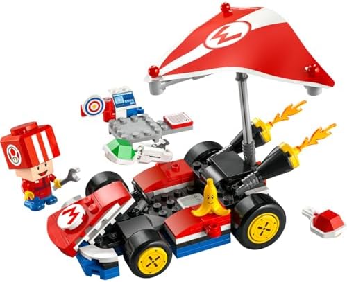 Alternative view of Super Mario: Mario Kart – Standart Kart 72032, 7 Yaş ve Üzeri Erkek ve Kız Çocukları için Yaratıcı Oyuncak Yapım Seti, Toad Figürü ve Fazlası, Doğum Günü Hediyesi (174 Parça)