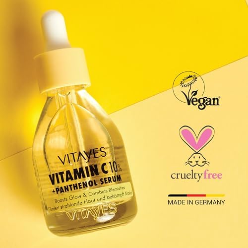 VITAYES C Vitamini%10 Ve Panthenol Cilt Tonu Eşitleyici Leke Karşıtı Aydınlatıcı Nemlendirici Serum, 30 ml - Görsel 3