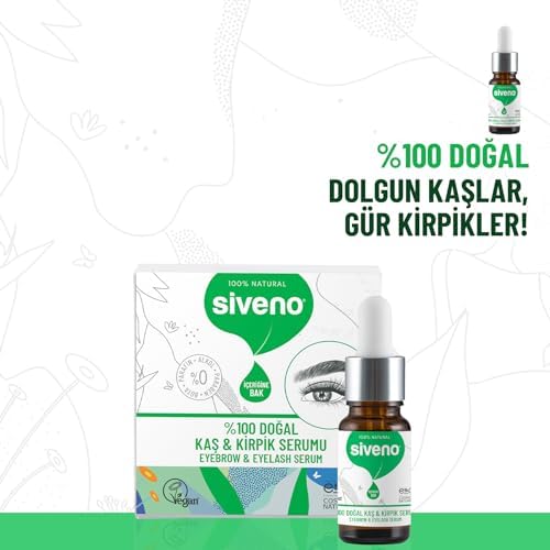 Alternative view of Siveno %100 Doğal Kaş ve Kirpik Serumu Bitkisel Yoğunlaştırıcı Canlandırıcı Yoğun Bakım Yağı Vegan 10 ml