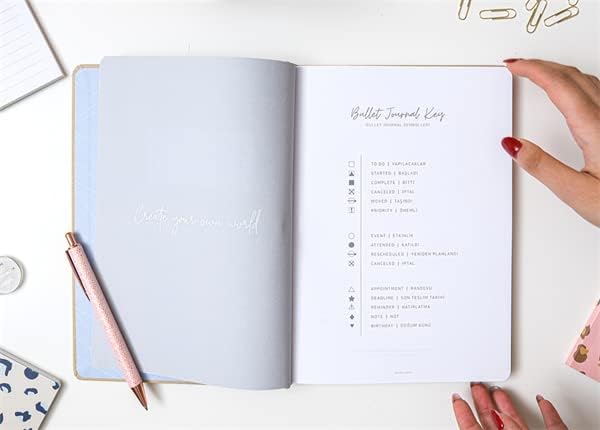 17X24 Keten Noktalı Bullet Journal Defter Koala