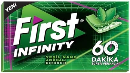 First Infinity 60 Dk Yeşil Nane Aromalı Şekersiz Sakız 27 gr