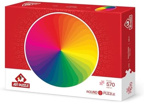 Alternative view of Renk Paleti 570 Parça Round Puzzle