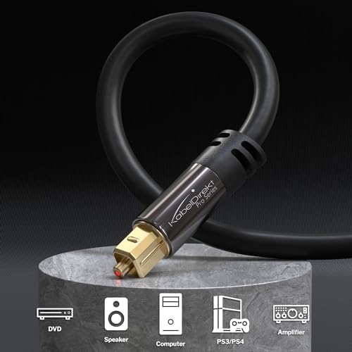 Alternative view of – optik kablo/Toslink kablosu – 2m (Toslink optik dijital kablo-Toslink, ses çubuğu, stereo sistem, ev sineması, XBOX One ve PS4'ü bağlamak için ses kablosu)