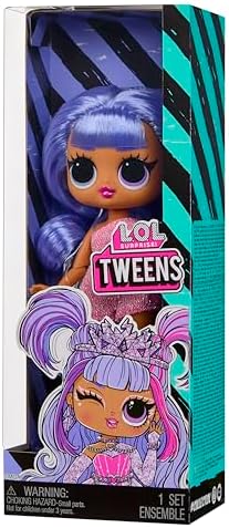 Surprise Tweens Bailey Bebek, Pembe Kıyafet, Lila Saç, Plastik, 16.5 cm - Görsel 2