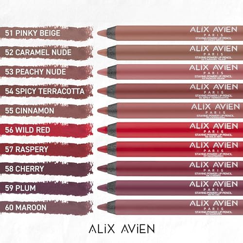 Suya Dayanıklı Uzun Süre Kalıcı Yumuşak Dudak Kalemi - Staying Power Lip Pencil 56 Red - Görsel 3