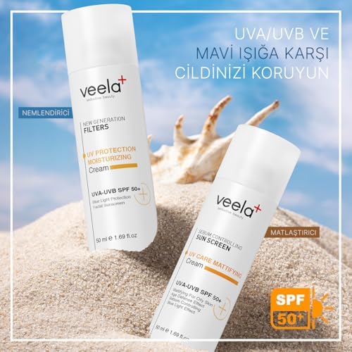 Alternative view of Veela Matlaştırıcı Güneş Kremi SPF 50+ – Yağlı ve Karma Ciltler İçin, Mavi Işık Koruması, Sebum Kontrollü, UVA/UVB Koruma, 50ml