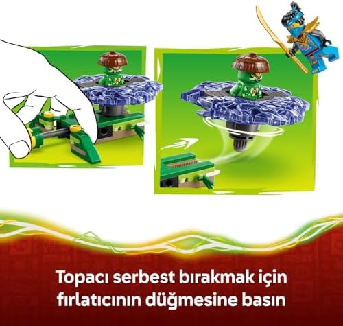 Nya, Mutasyon Canavarı Topacına Karşı 71849-6 Yaş Üzeri Çocuklar için Aksesuarlı Nya ve Kötü Mutasyon Canavarı Minifigürleri İçeren Yaratıcı Oyuncak Yapım Seti, Hediye Fikri (49 Parça) - Görsel 3