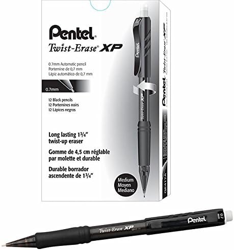 0.7 mm Metal Klipsli Büyük Boy Silgili Versatil SİYAH