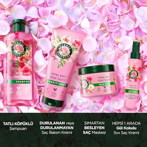 Herbal Essences Kadifemsi Yumuşaklık Gül Kokulu Hepsi Bir Arada Ağırlaştırmayan Sıvı Saç Kremi 145ml - Görsel 2