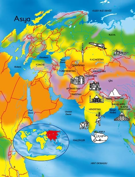 ÇIKARTMALI DÜNYA ATLASI: 140 Çıkartma