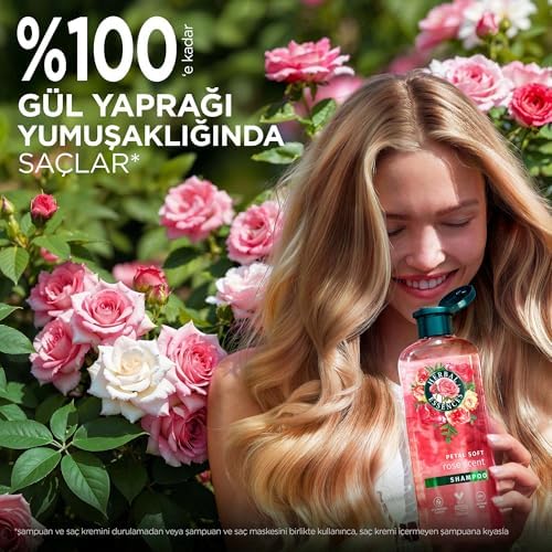Herbal Essences Kadifemsi Yumuşaklık Gül Kokulu Şampuan 350ml - Görsel 3