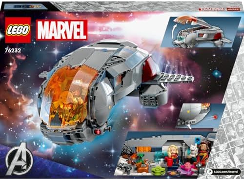 Hoopty 76232-8 Yaş ve Üzeri Kız ve Erkek Çocuklar için Süper Kahraman Hediyesi Fikri, Uzay Gemisi ve 3 Minifigür İçeren Eğlenceli Dekoratif Yaratıcı Oyuncak Yapım Seti (420 Parça)