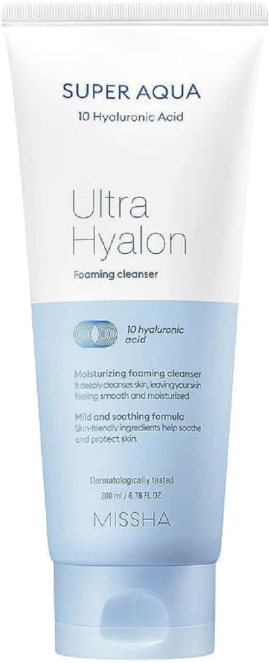 10 Çeşit Hyalüronik Asit İçeren Makyaj Temizleme Köpüğü200ml Super Aqua Ultra Hyalron Cleansing Foam - Görsel 3