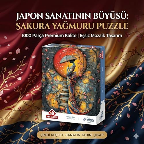 Alternative view of Sakura Yağmuru 1000 Parça Puzzle