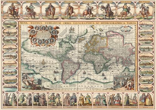 Eski Dünya Haritası 1000 Parça Puzzle - Görsel 2