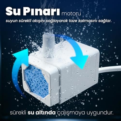 Aquata Yedek Su pompası Kedi Su Pınarı Yedek Motoru