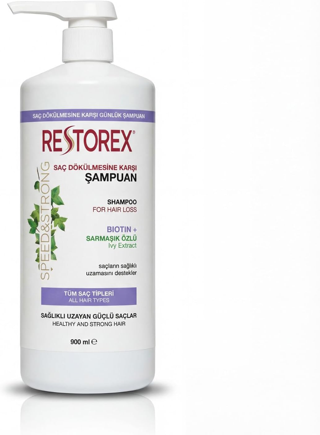 Alternative view of Restorex Saç Dökülmesine Karşı Şampuan 900 ml - Sağlıklı Uzama Etkili
