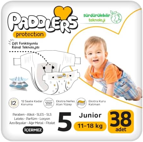 Protection Bebek Bezi 5 Numara Junior (11-18 Kg) 38 Adet – Jumbo Paket, Maksimum Koruma - Görsel 3