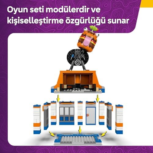 Alternative view of Fortnite Durrr Burger Restoranı 77076-10 Yaş Üzeri Çocuklar için Bronz Bombacı, Burger Bey, Ruh Emici ve İskelet Minifigürleri İçeren Video Oyunu Temalı Yaratıcı Oyuncak Yapım Seti (546 Parça)