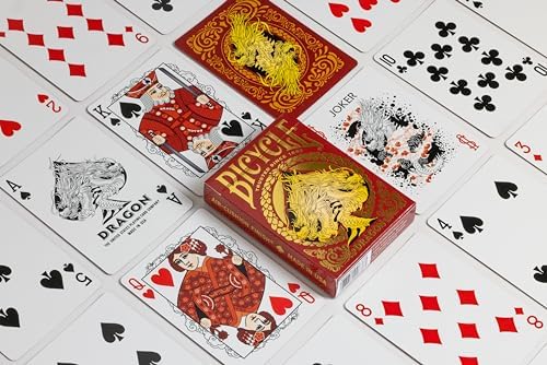 Alternative view of Red Dragon Altın Folyo Premium Oyun Kartları, 1 Güverte