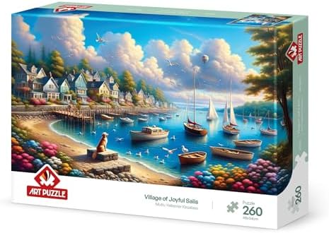 Mutlu Yelkenler Kasabası 260 Parça Puzzle - Görsel 3