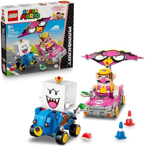 Alternative view of Super Mario: Mario Kart – Wario ve Boo 72038 – 8+ Yaş Çocuklar için Wario ve Boo Figürleri ile İki Kartlı Yaratıcı Oyuncak Yapım Seti, Eğlenceli Hediye Fikri ve Oyun Deneyimi (512P)