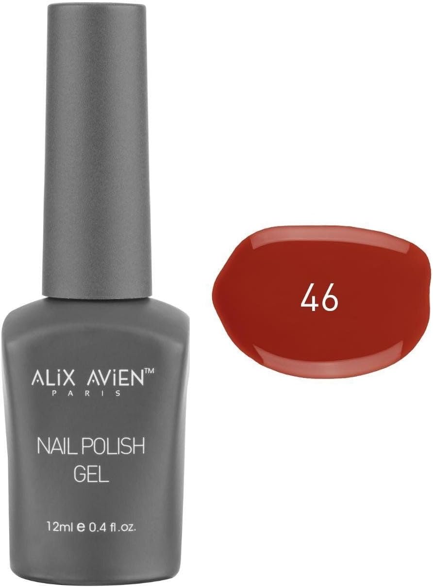 Uv Kalıcı Kiremit Kırmızı Jel Oje 46 - Gel Polish - 12 ml