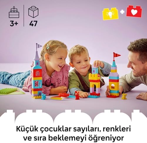 Hopsy’nin Oyunu 10450 – 3 Yaş ve Üzeri Hayvansever Çocuklar için 3 Figürlü Hayal Gücü Geliştiren Eğitici Oyuncak Yapım Seti, Doğum Günü Hediyesi (47 Parça)