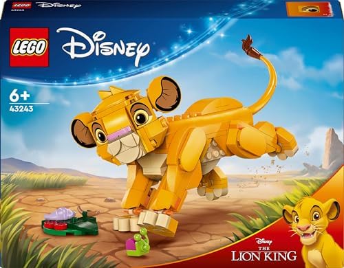 ǀ Yavru Aslan Kral Simba 43243 – 6 Yaş ve Üzeri Çocuklar İçin İnşa Edilebilen Yaratıcı Oyuncak Yapım Seti (222 Parça)