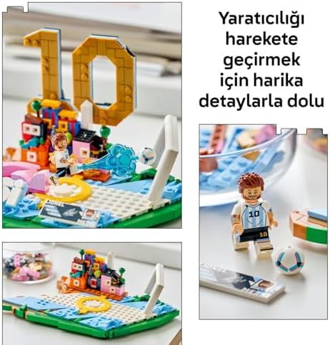 Alternative view of Editions Messi – Unutulmaz Futbol Anları 43011-10 Yaş ve Üzeri Çocuklar için Minifigür ve Koleksiyonluk Levha İçeren Yaratıcı Oyuncak Yapım Seti, Eğlenceli Hediye Fikri (500 Parça)