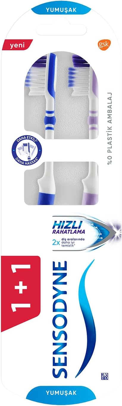 Alternative view of Hızlı Rahatlama Hassas Dişler için Yumuşak Diş Fırçası (1 x 2 Adet)