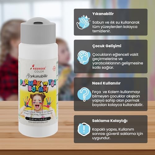 Beyaz Parmak Boyası 60ml