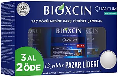 Quantum Şampuan 3 x 300 ml – Yağlı Saçlar İçin Sebum Dengeleyici ve Saç Dökülmesine Karşı Etkili Şampuan (3 Al 2 Öde Set) - Görsel 3
