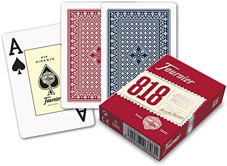 Poker Oyun Kartları Nº 818, Endeks, Kırmızı veya Mavi - Görsel 2