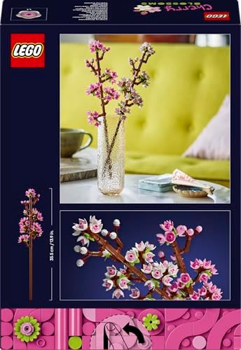 Kiraz Çiçekleri Kutlama Hediyesi 40725 – 8 Yaş ve Üzeri Çocuklar için Doğum Günü Hediyesi Fikri, Pastel Tonlarda Çiçeklerle Kaplı 2 Dal İçeren Dekoratif Yaratıcı Oyuncak Yapım Seti (430 Parça)