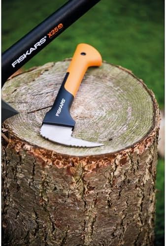 WoodXpert Zapa XA2, Uzunluk: 34,8 cm, Sertleştirilmiş çelik bıçak/Fiberglas saplı güçlendirilmiş sentetik malzeme, Koruyucu kılıf dahil, Siyah/Turuncu, 1003622