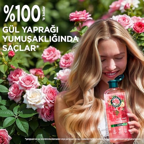 Herbal Essences Kadifemsi Yumuşaklık Gül Kokulu Hepsi Bir Arada Ağırlaştırmayan Sıvı Saç Kremi 145ml - Görsel 3
