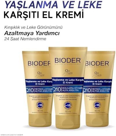 Alternative view of Bioder Yaşlanma Karşıtı El Bakım Kremi 50 ml – SPF 15 Koruma, Alfa Arbutin, Koenzim Q10, Kolajen ve C Vitamini İçerikli Nemlendirici