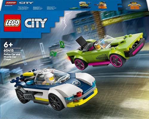 Alternative view of City Arabası ve Spor Araba Takibi 60415-6 Yaş ve Üzeri Çocuklar için Minifigürü İçeren Yaratıcı Oyuncak Yapım Seti (213 Parça)