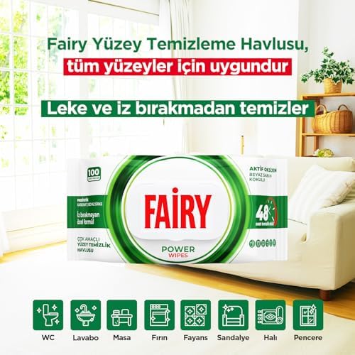 Alternative view of Çok Amaçlı Yüzey Temizlik Havlusu 100 Yaprak | Beyaz Sabun | Beyaz Sirke & Karbonat | 48 Saat Temizlik Etkili | İz Bırakmayan Formül