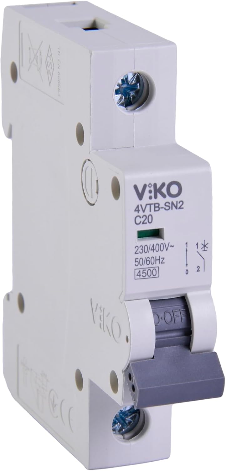 Alternative view of 4VTB-1C20 Otomatik Sigorta 4,5kA C Tipi 1 Kutup 20A
