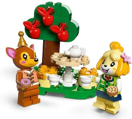 Alternative view of Isabelle Ev Ziyaretinde 77049 – 6 Yaş ve Üzeri Kız ve Erkek Çocukları için Fauna Dahil 2 Minifigür İçeren Yaratıcı Oyuncak Yapım Seti, Doğum Günü Hediyesi Fikri (389 Parça)