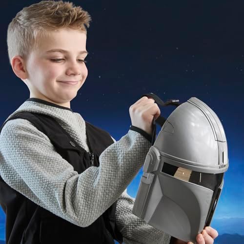The Mandalorian Elektronik Maske | Replikler ve Ses Efektleri İçerir | Çocuklar İçin Kostüm Aksesuarı | 5 Yaş ve Üzeri Kız ve Erkek Çocuklar İçin