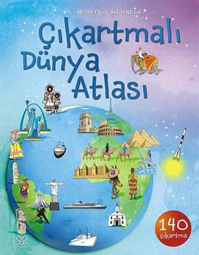 Alternative view of ÇIKARTMALI DÜNYA ATLASI: 140 Çıkartma