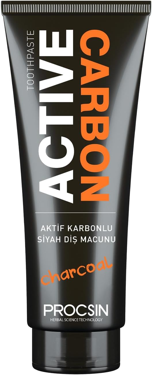 Aktif Karbon Diş Macunu, Diş Beyazlatıcı & Plak Karşıtı, Nefes Ferahlatıcı & Doğal Formül, Günlük Ağız ve Diş Bakımı, 80 ML
